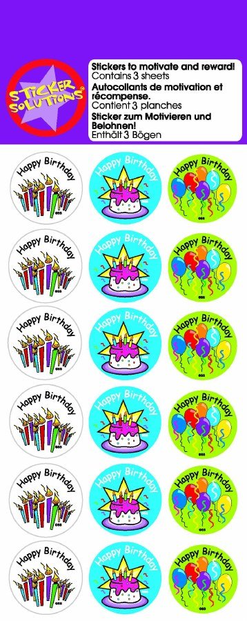 Motivational Stickers - Happy Birthday (54)