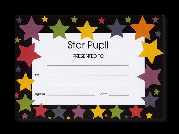 Award Certificates - Star Pupil (20)