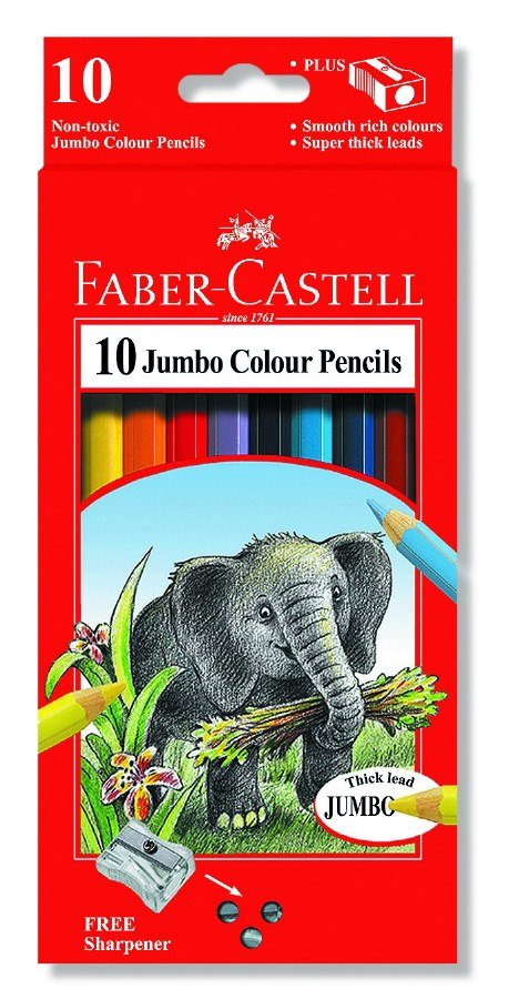 Faber Castell Jumbo Pencils 10's