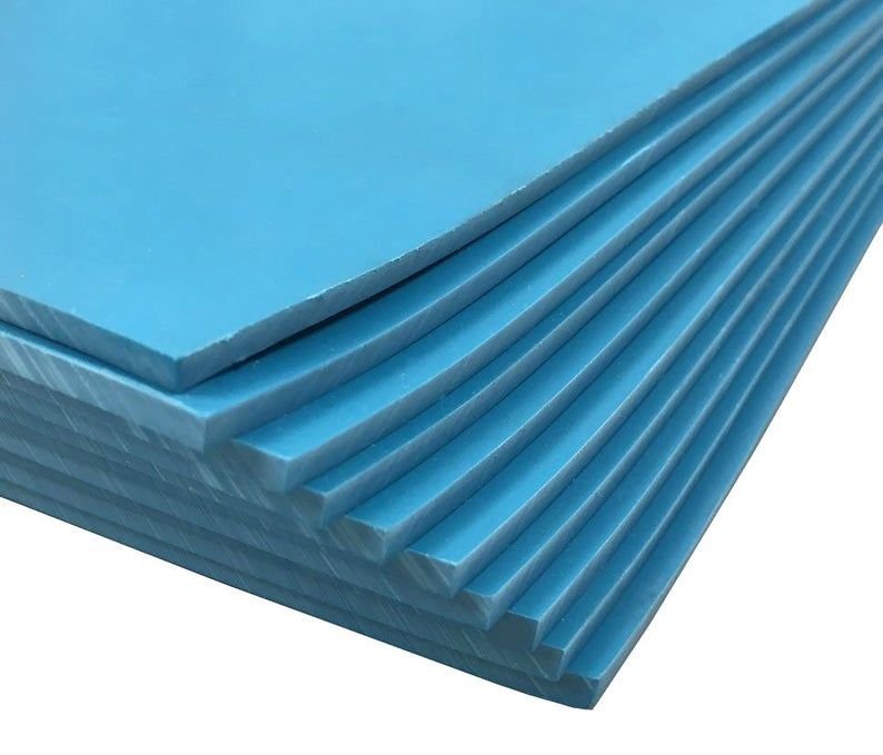 Extra Soft Blue Lino 20cm x 30cm (10)