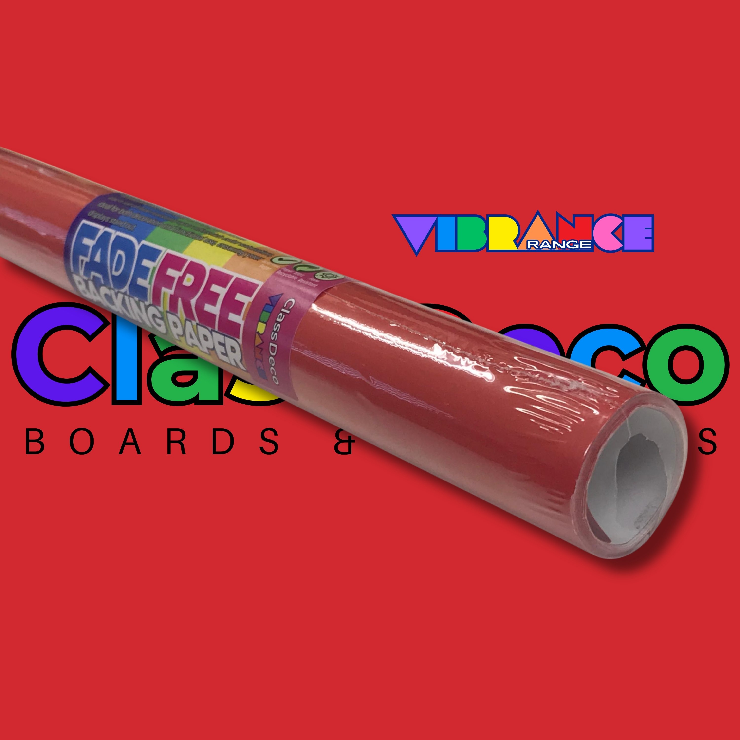FadeFree Backing Paper - "Vibrance" Red (3.6m) 