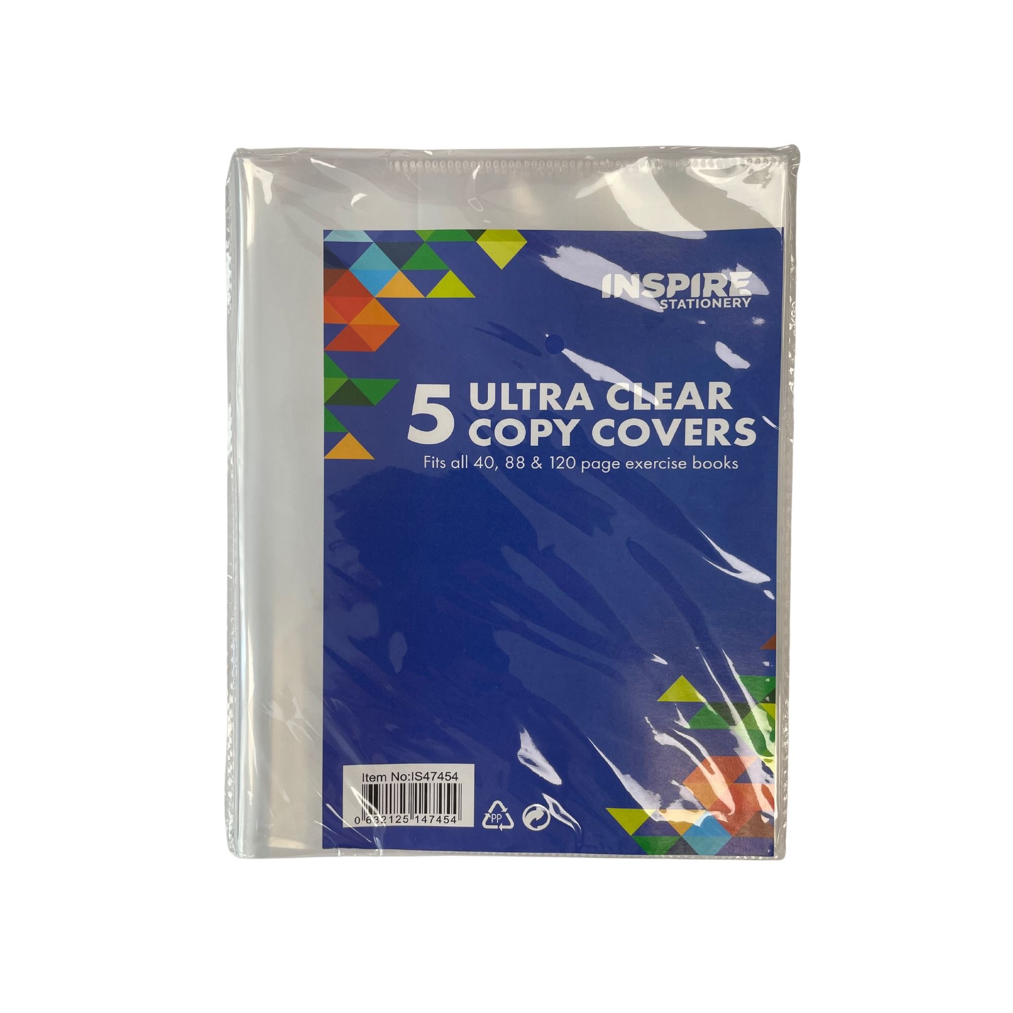 Copybook Covers 5pk - Ultra Clear