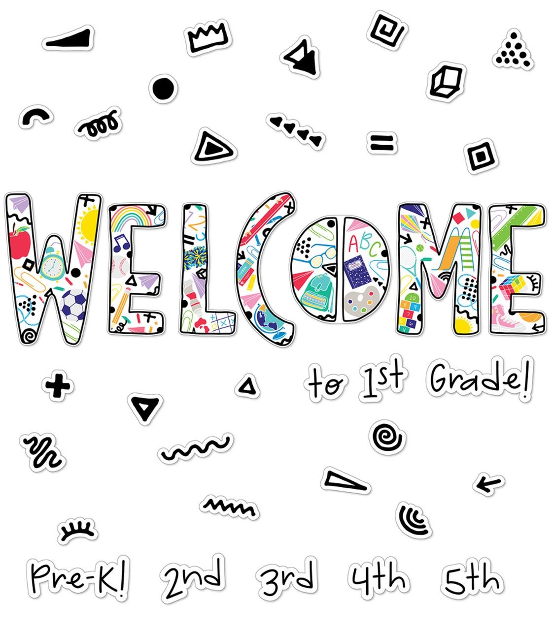 Bulletin Board - Welcome Happy Place (45 piece)