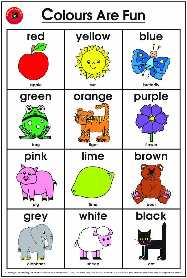 Poster (Laminated) - Colours Are Fun