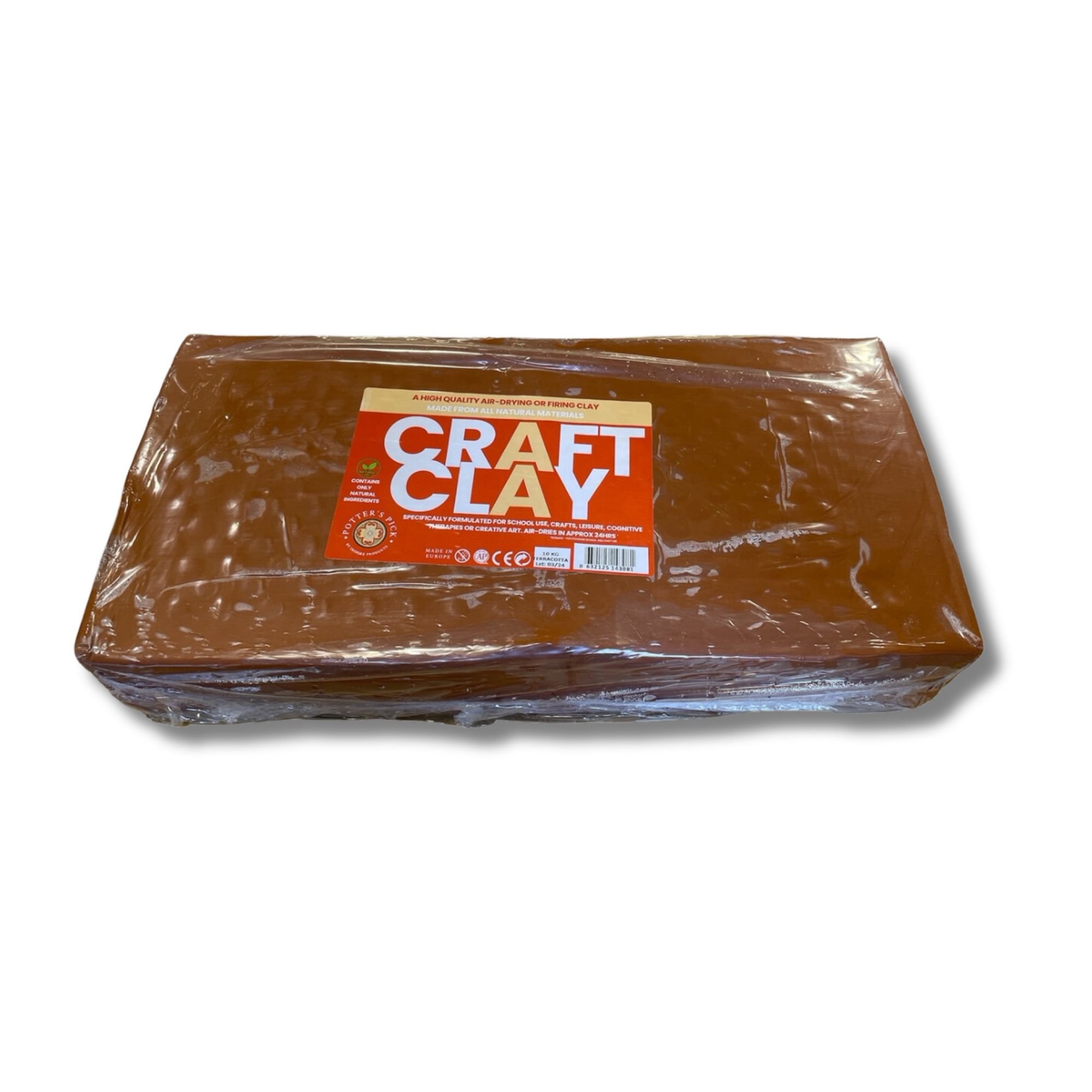 Air Drying and Oven Clay - Terracotta 10kg