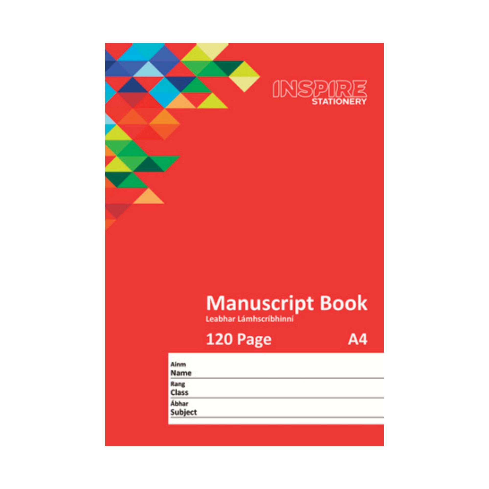 120pg A4 Manuscript Book