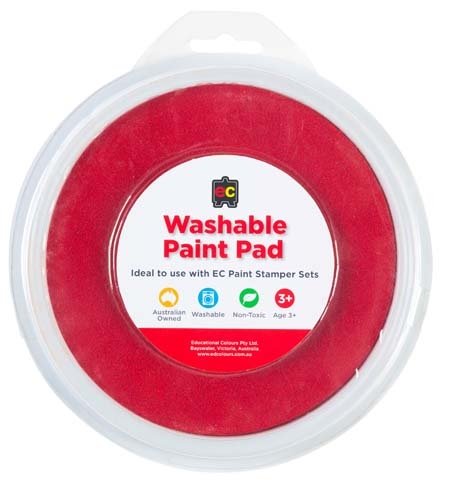 Washable Ink/Paint Pad Red