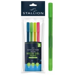 Neon Gel Pens (4)