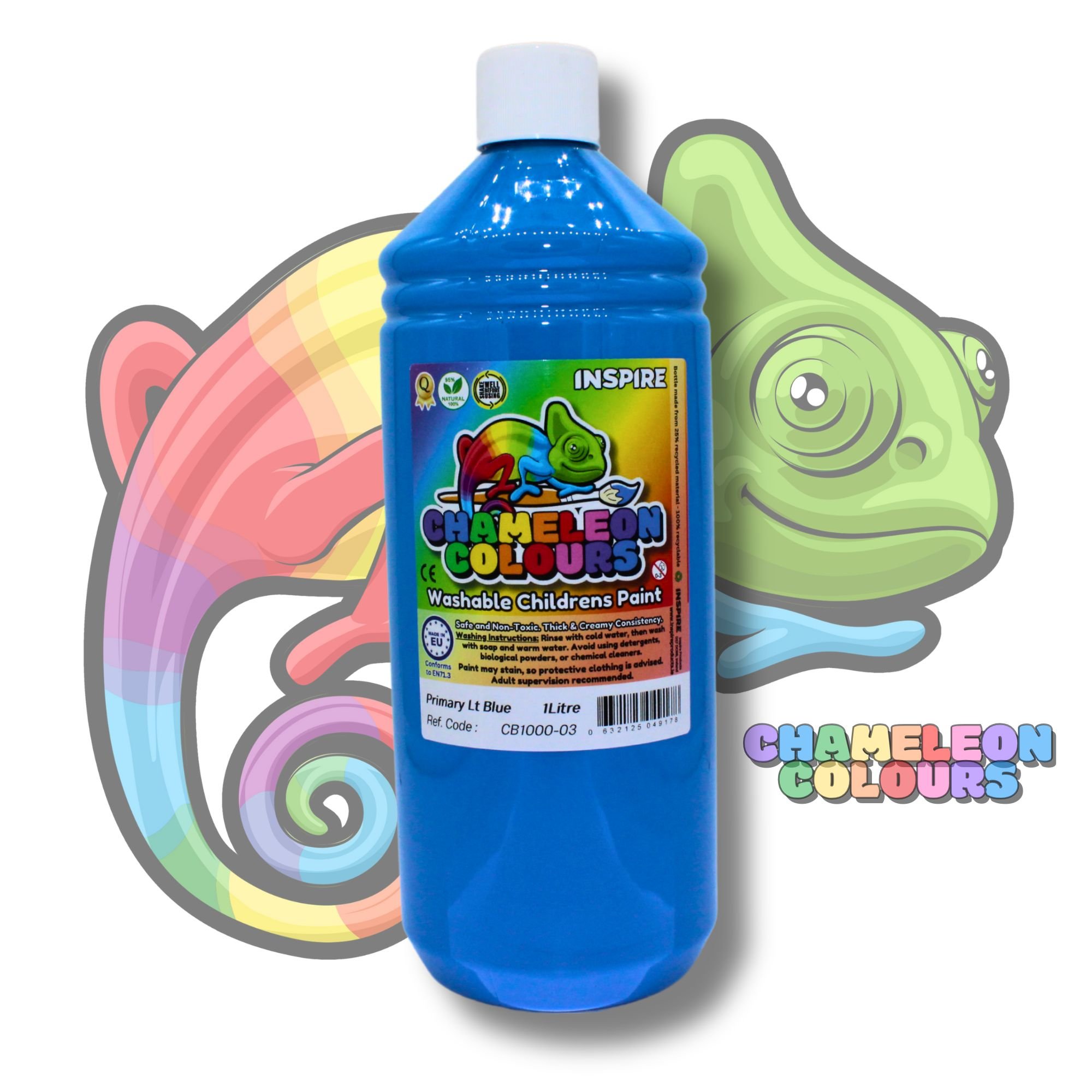 Washable Poster Paint 1000ml - Primary Blue