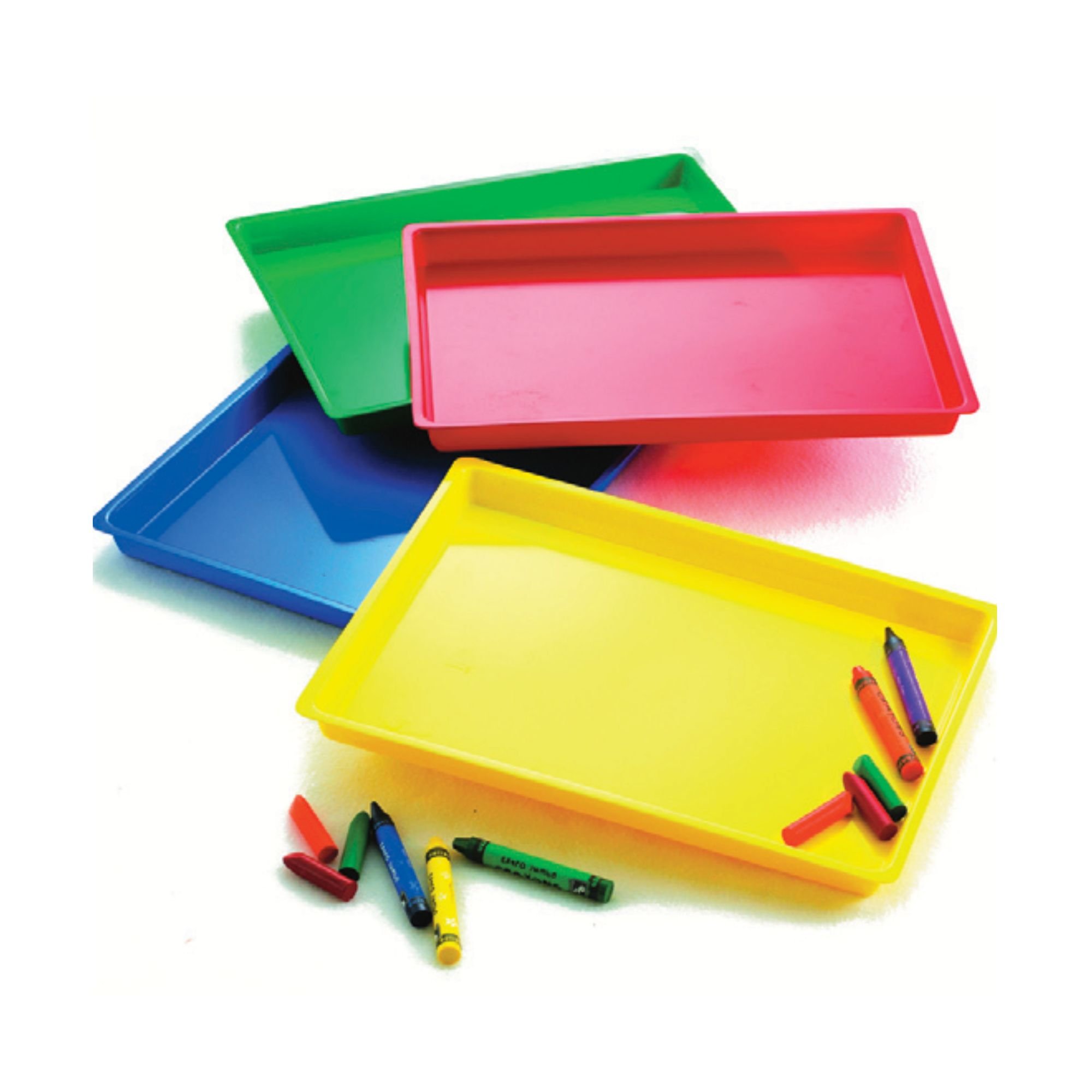 Assorted Colour Paint/Craft Trays (4)