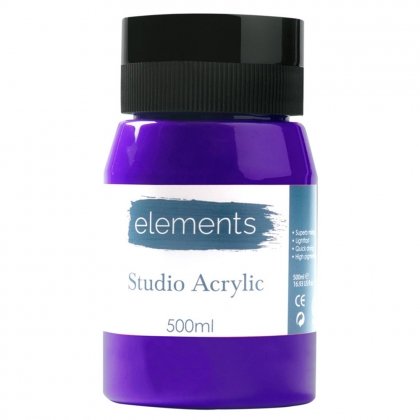 Elements Acrylic - Violet (500ml)