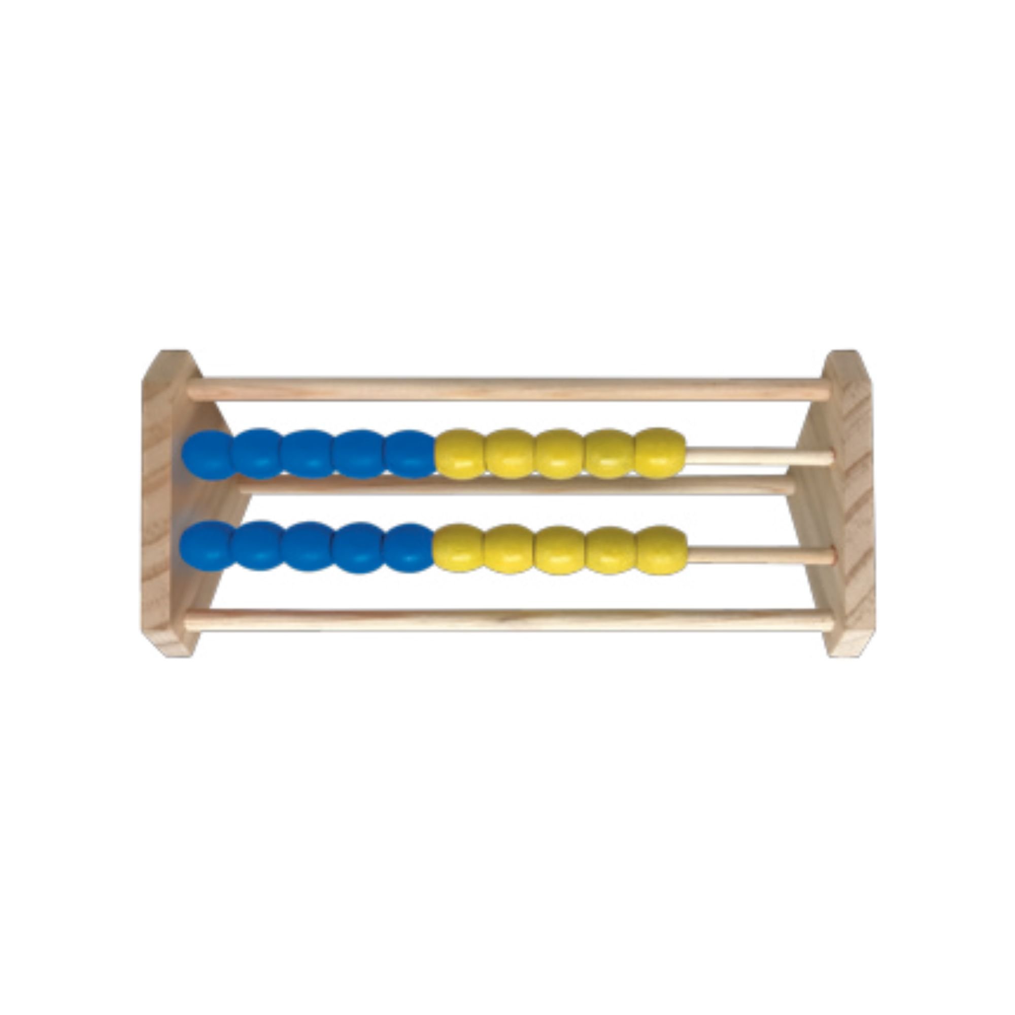  Abacus 2 row Yellow/Blue