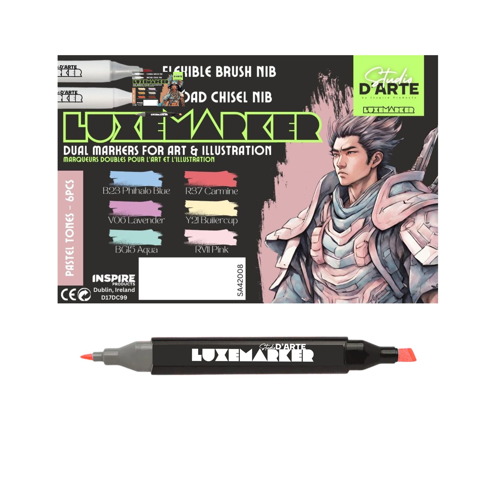 Studio D'Arte Dual Ended LUXEMARKER - Pastel Tones (6)