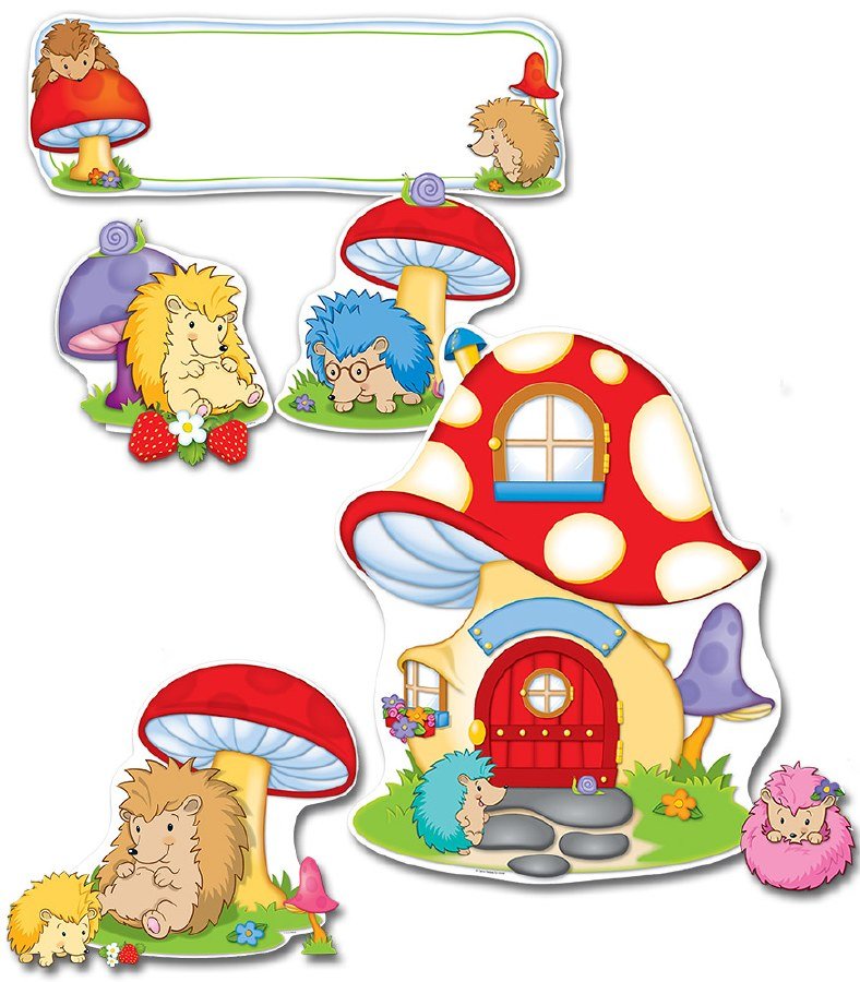 Mini Bulletin Board - Happy Hedgehogs