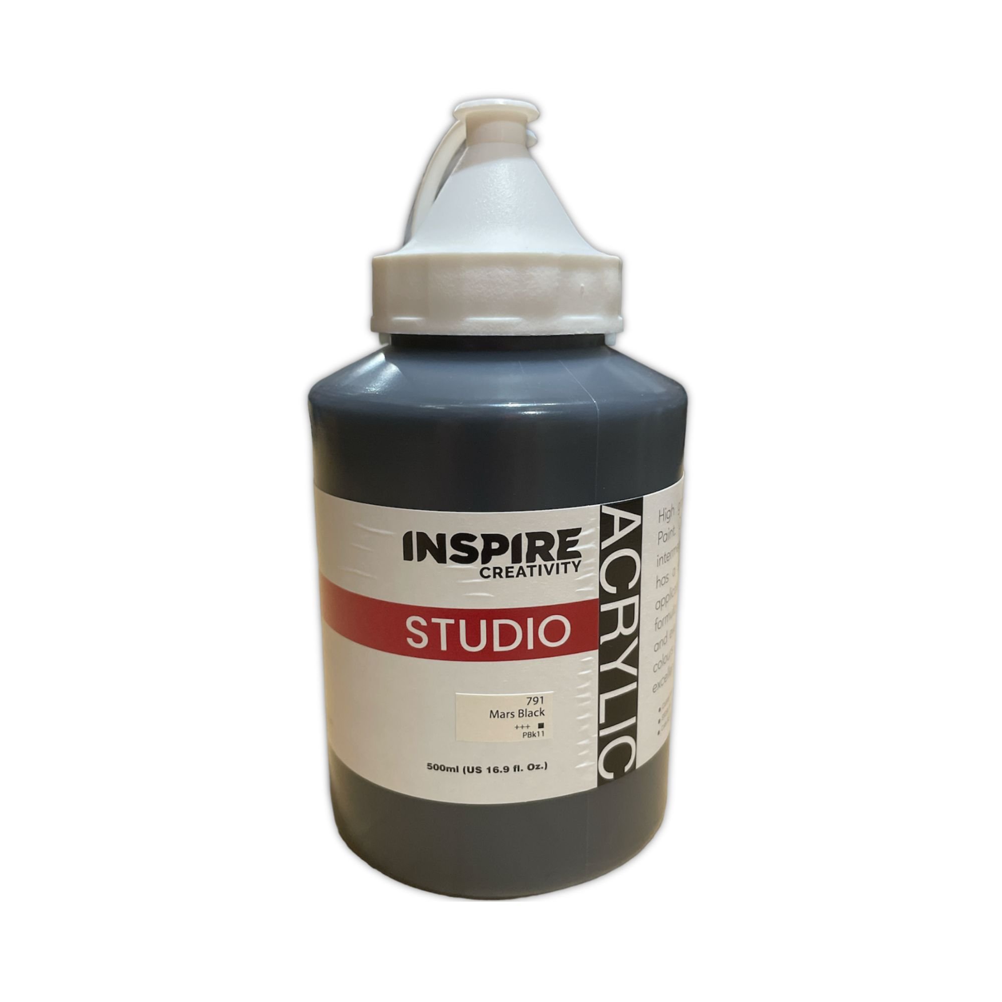 Inspire Studio Acrylic 500ml - Mars black