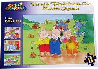 Wooden Jigsaw - Story Time Set 1 (Set of 4)