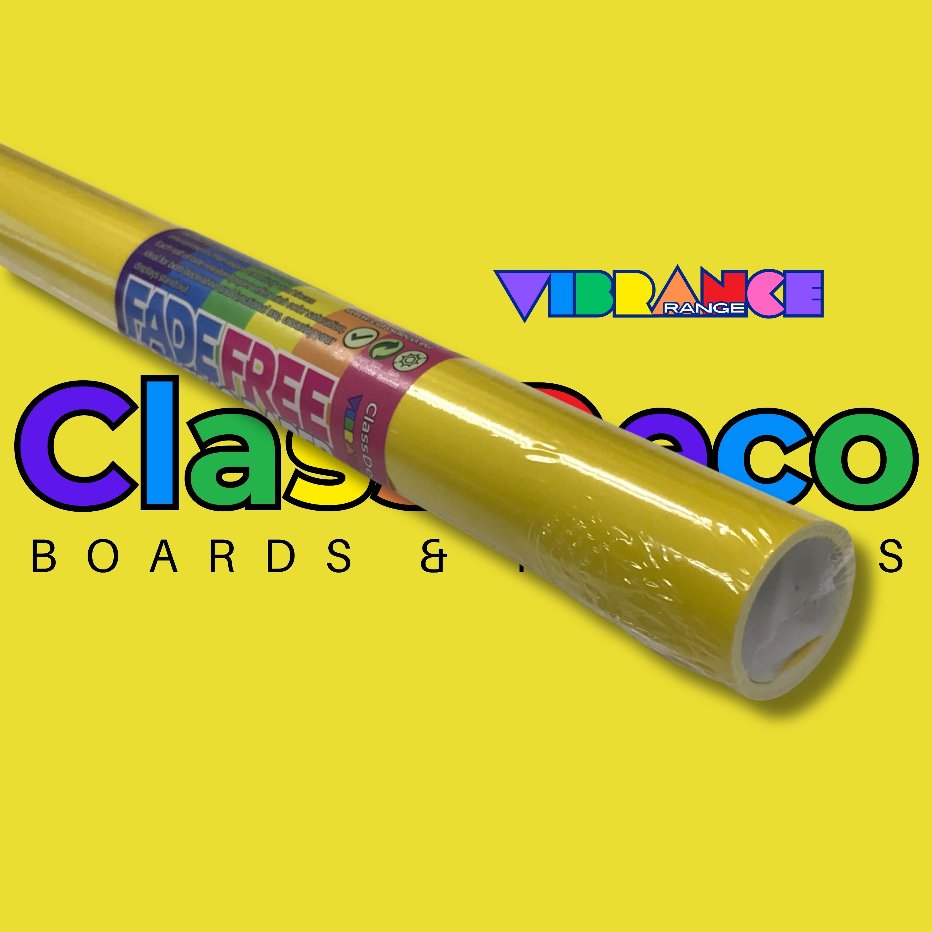 FadeFree Backing Paper - "Vibrance" Yellow (3.6m) 
