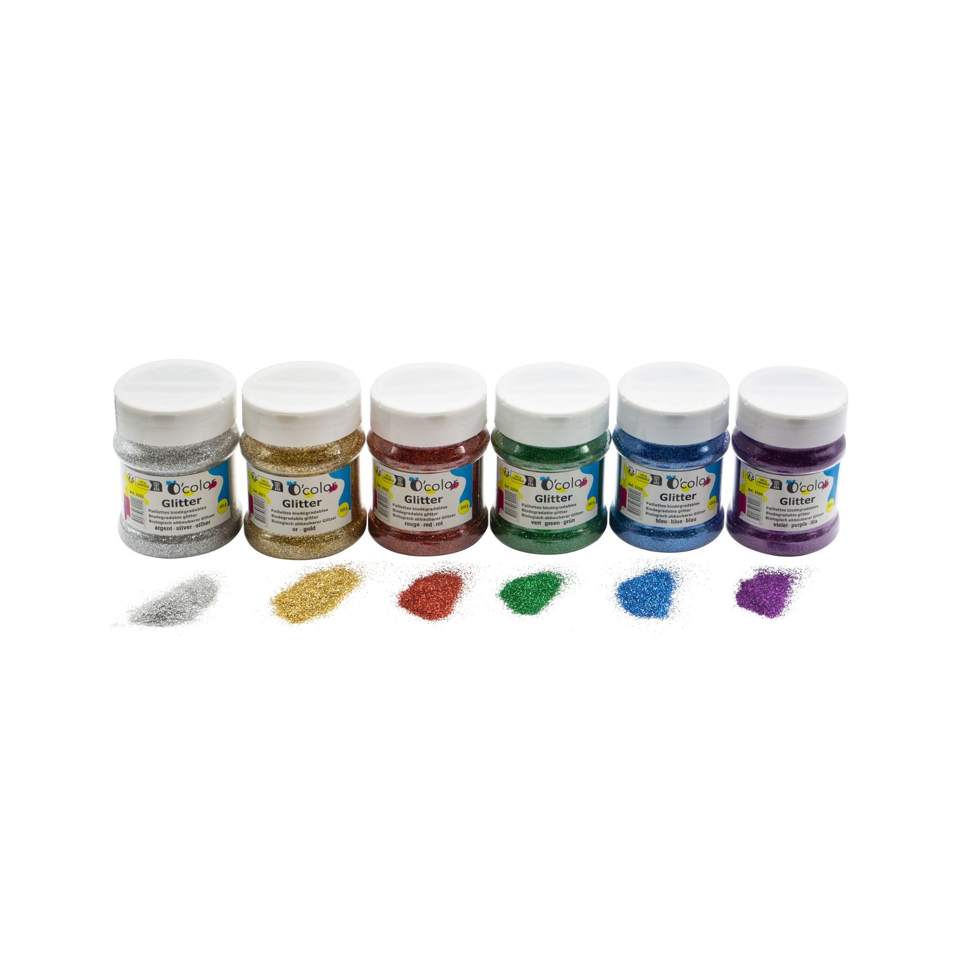 Silver Biodergradable Glitter 100g Pots