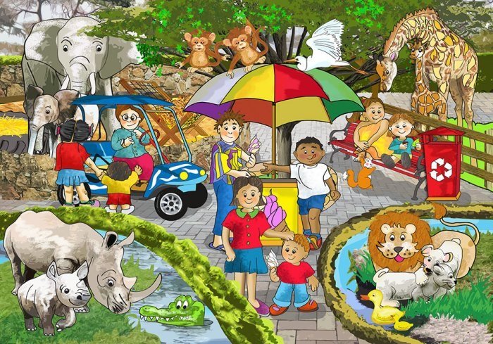 Wooden Jigsaw - Zoo (12 Pieces)