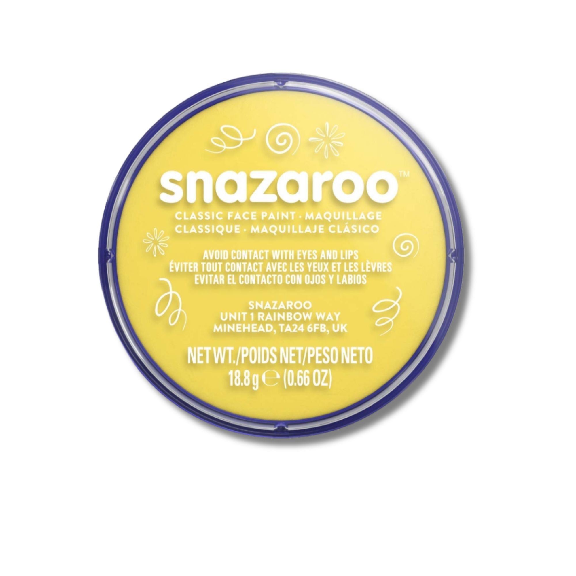 Snazaroo Face Paint - Bright Yellow (18ml)