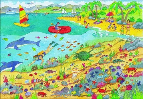 Jigsaw - Beneath Our World Seaside (40 piece)