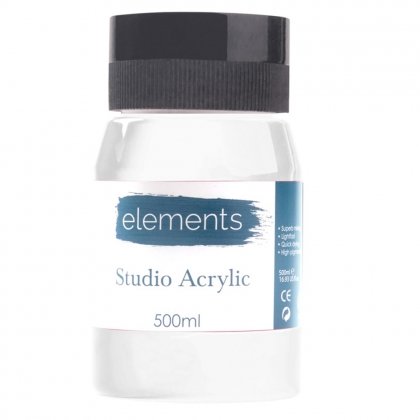 Elements Acrylic - Titinum White (500ml)