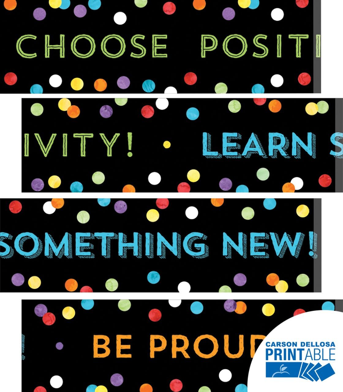 Straight Border - Think Positive