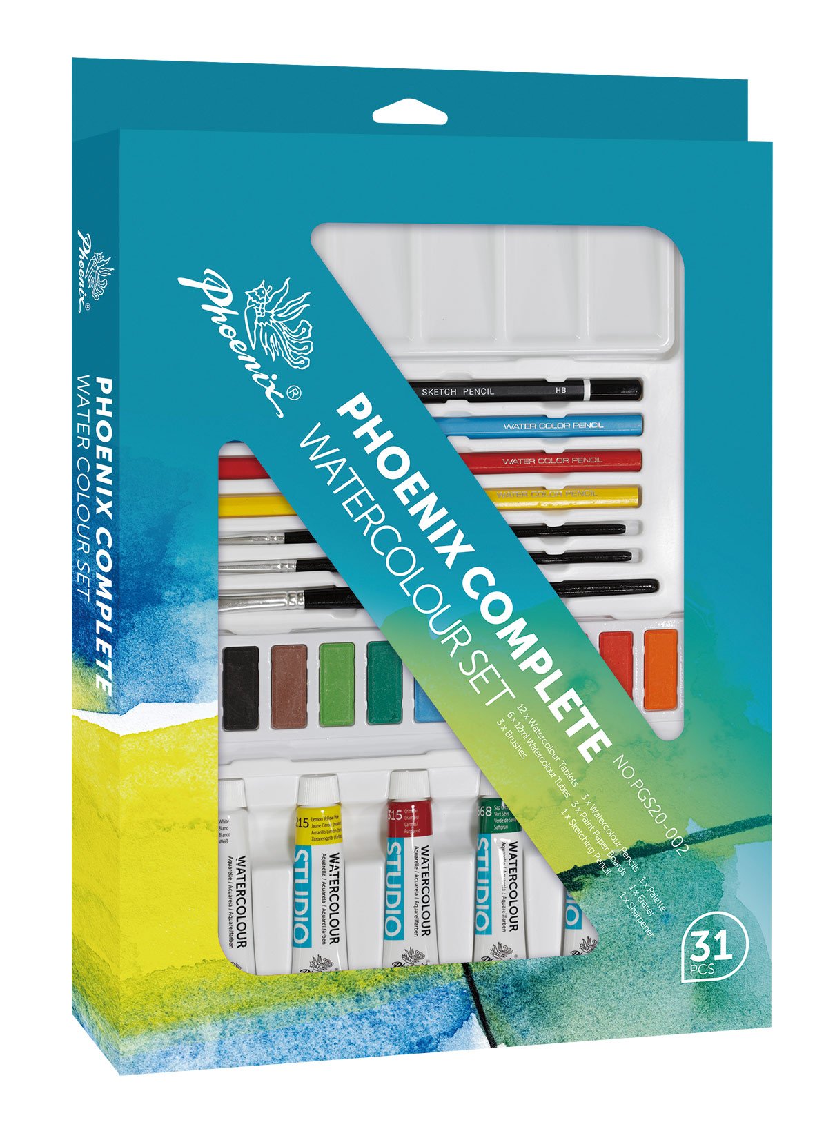 Phoenix Complete Watercolours Set (24pce)