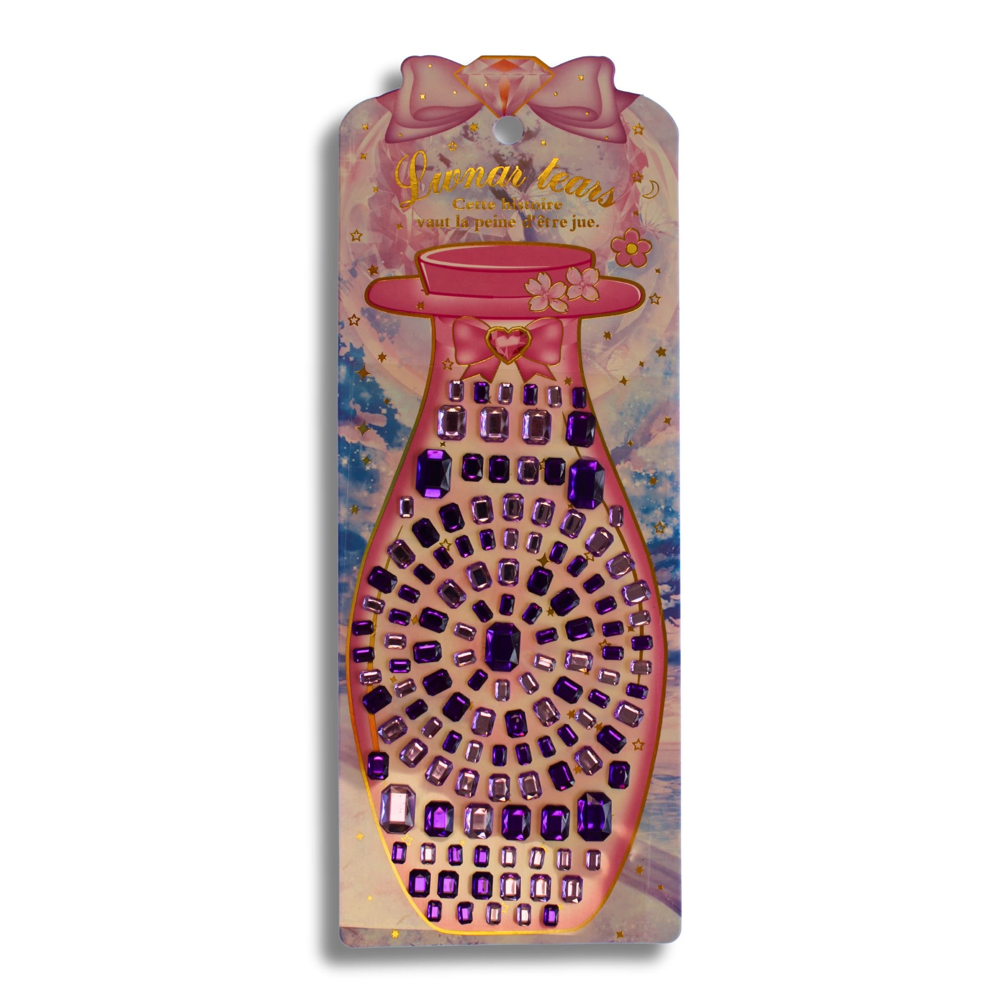 Crystal Gems - Self Adhesive Square Gem Set (Purple)
