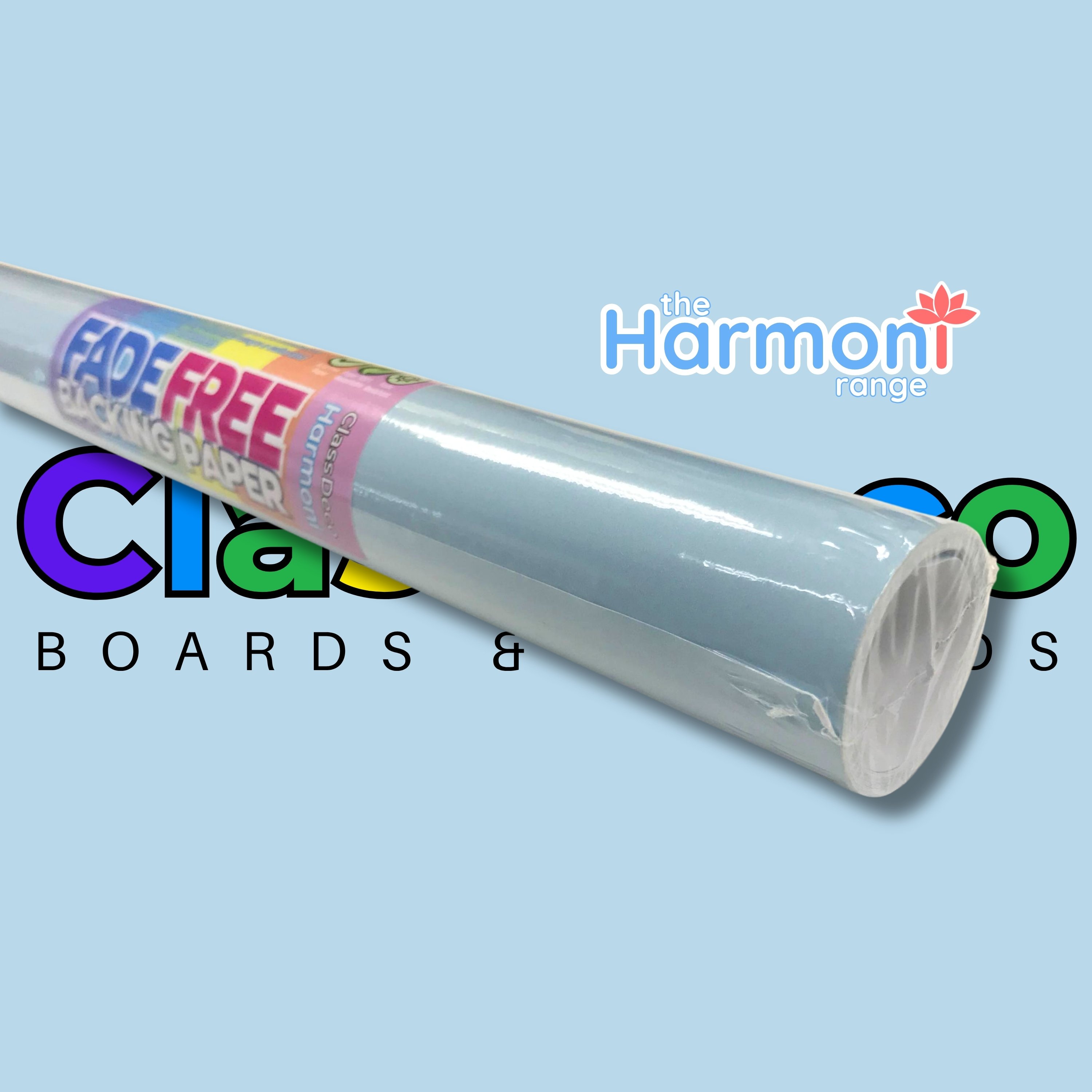 FadeFree Backing Paper - "Harmoni" Sky Whiper Blue (3.6m) 