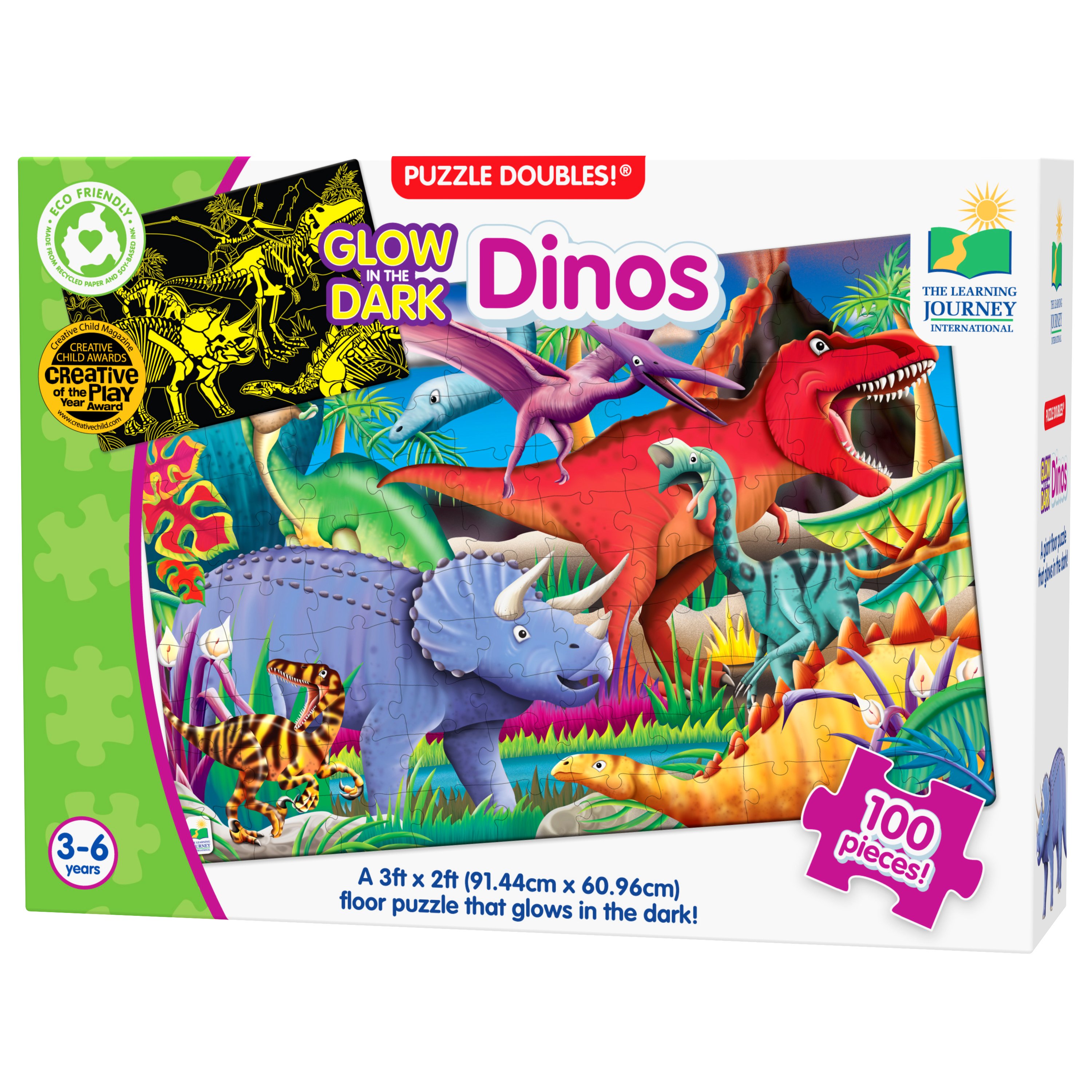 Puzzle Doubles - Glow In The Dark! Dinos