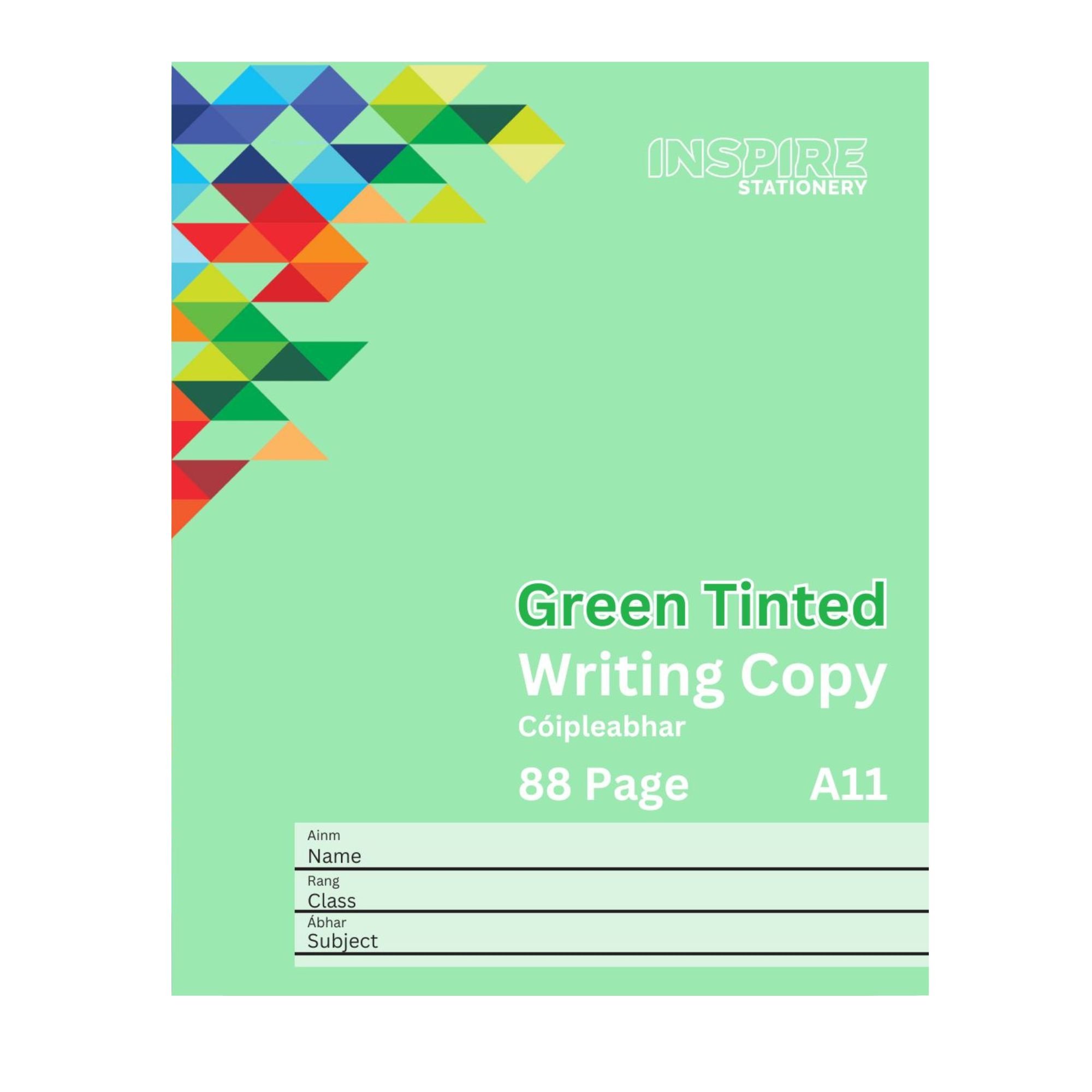 Visual Aid 88pg Writing Copy - Green