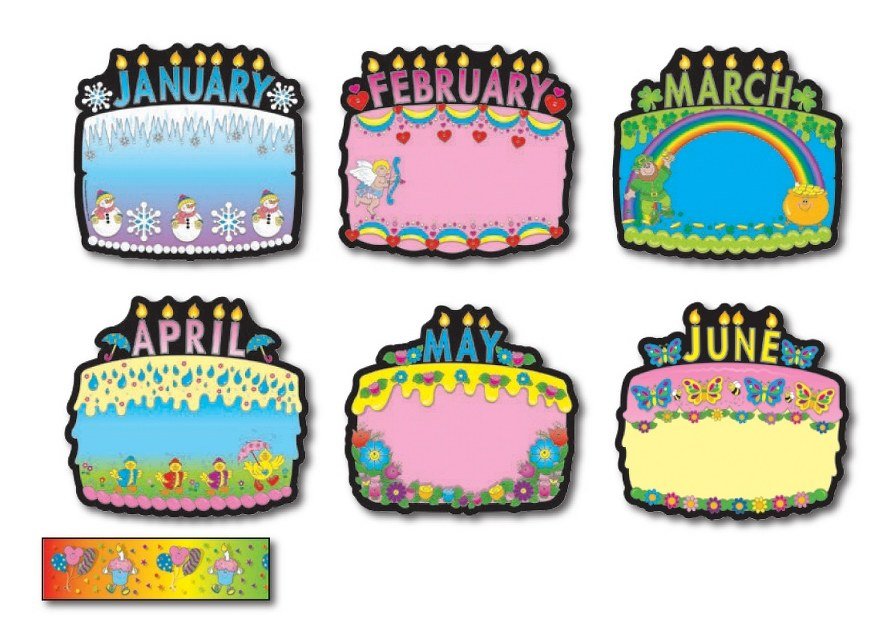 Bulletin Board - Birthday Cakes