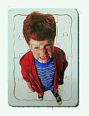 Wooden Tray Emotions Puzzle - Angry Boy