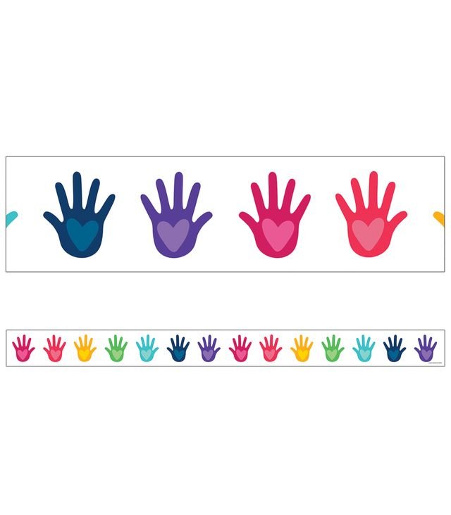 Straight Border - Colour Hands