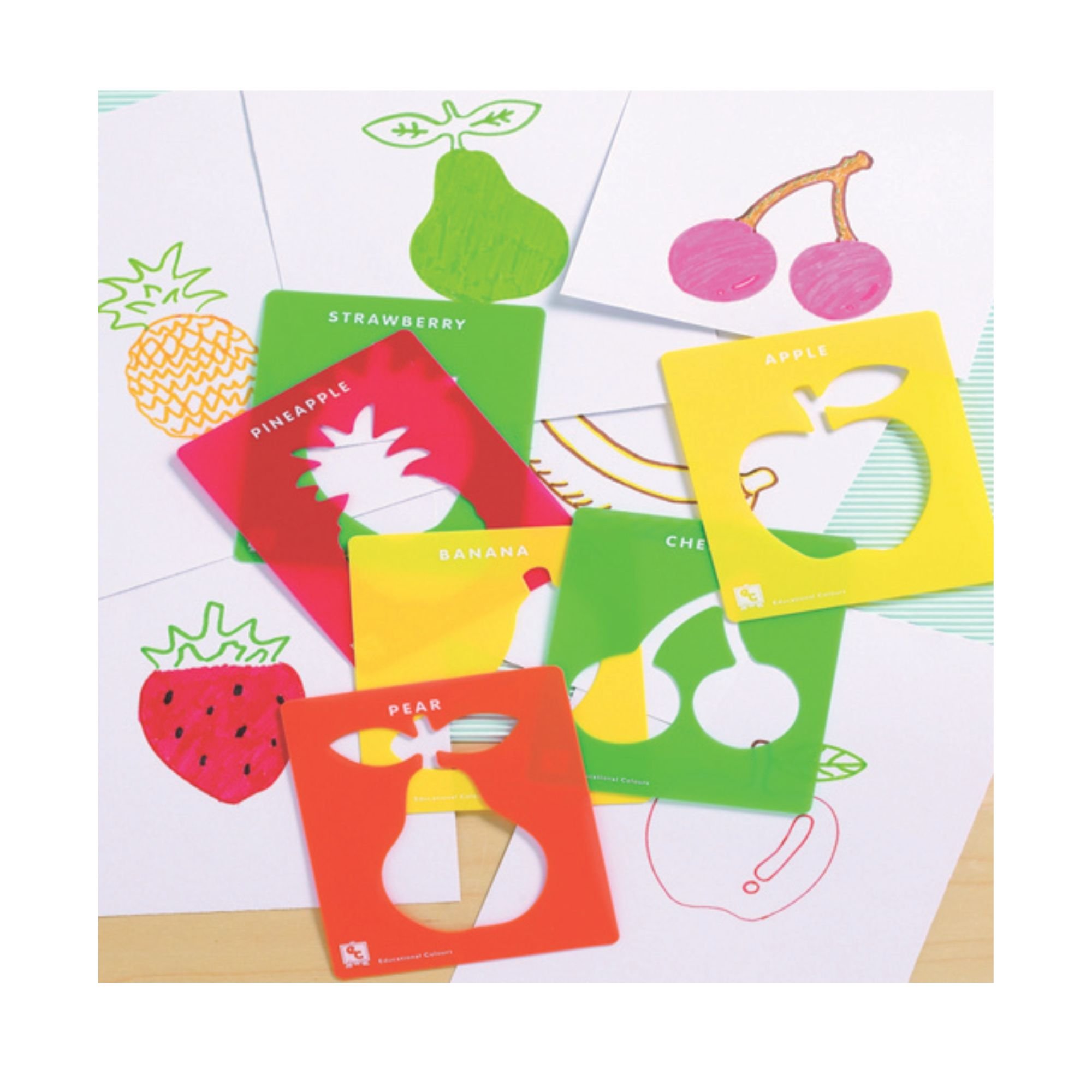 Stencils - Fruits (6)