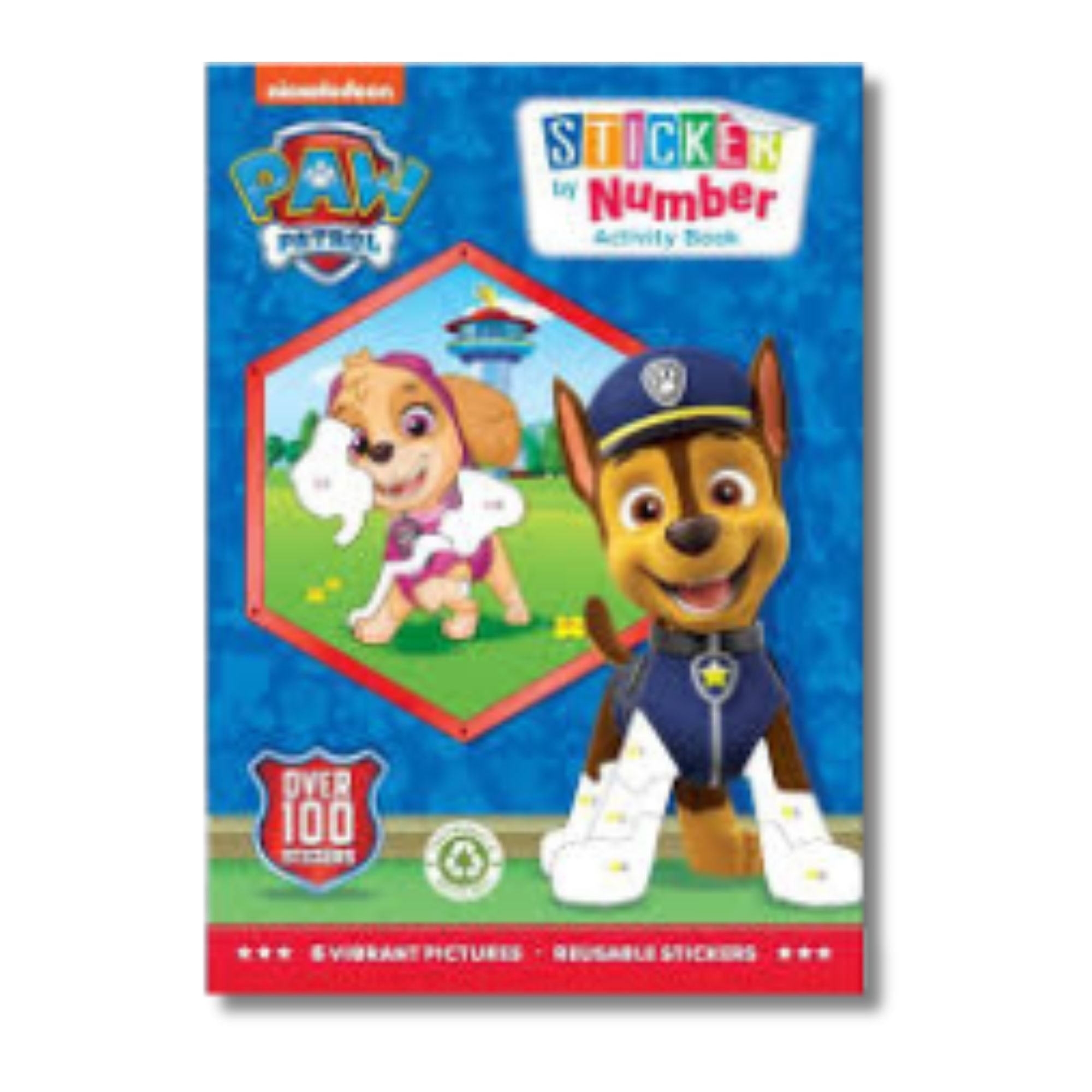 Stickers By Number Book - Paw Patrol