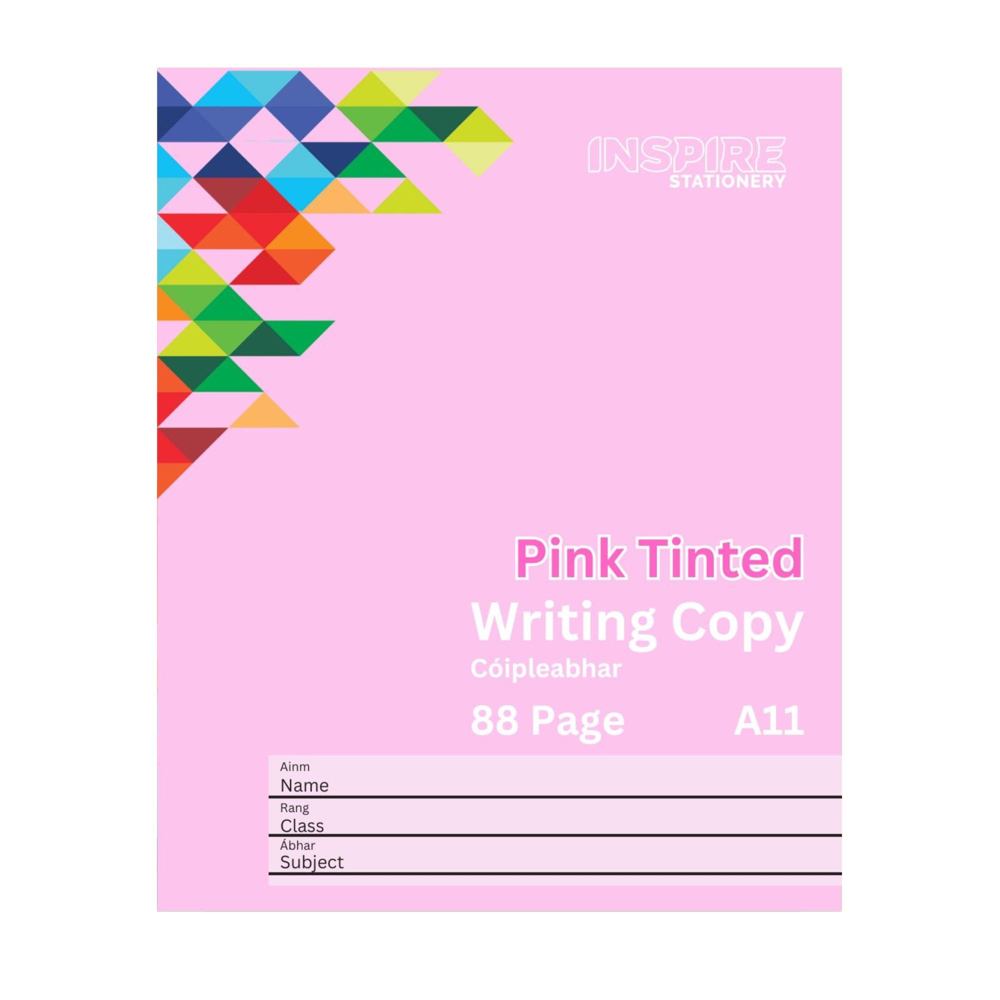 Visual Aid 88pg Writing Copy - Pink