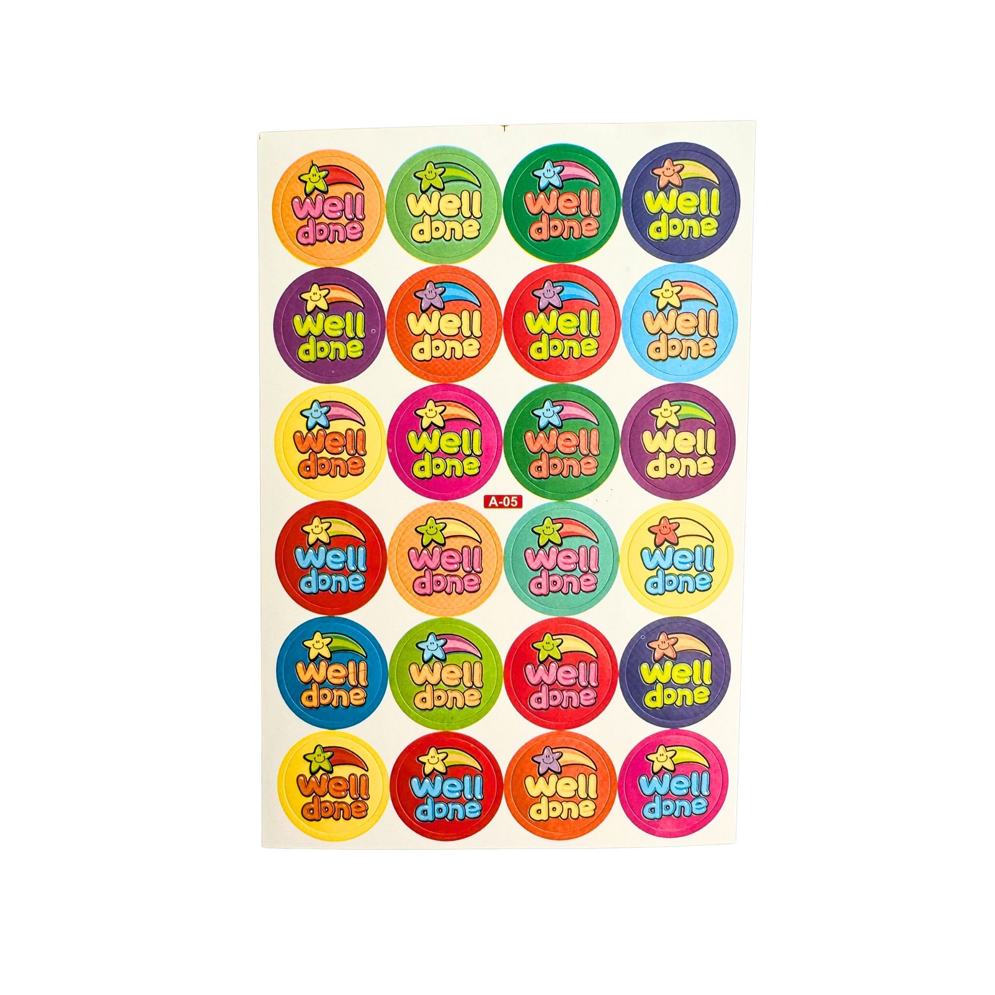 Well Done Shooting Star Stickers - Size 20mm (240 pack)