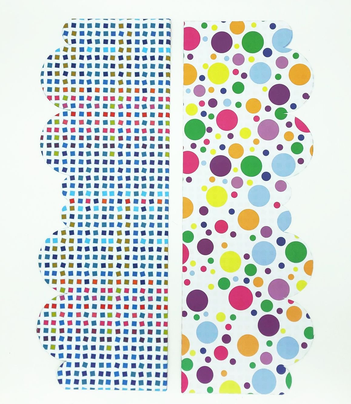 Paper Pick Border - Circles & Squares (12)