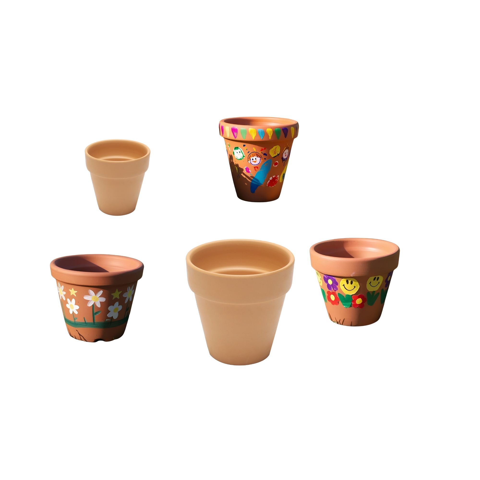 Terracotta Pots 9cm x 9cm - 5 piece