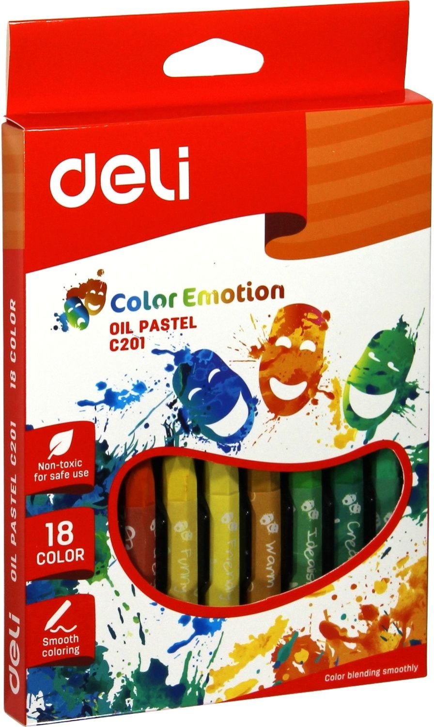 Deli Junior Easy Grip Pastels  (18)