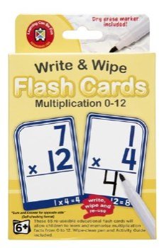 Write and Wipe Flash Cards - Multiplication 0 -12