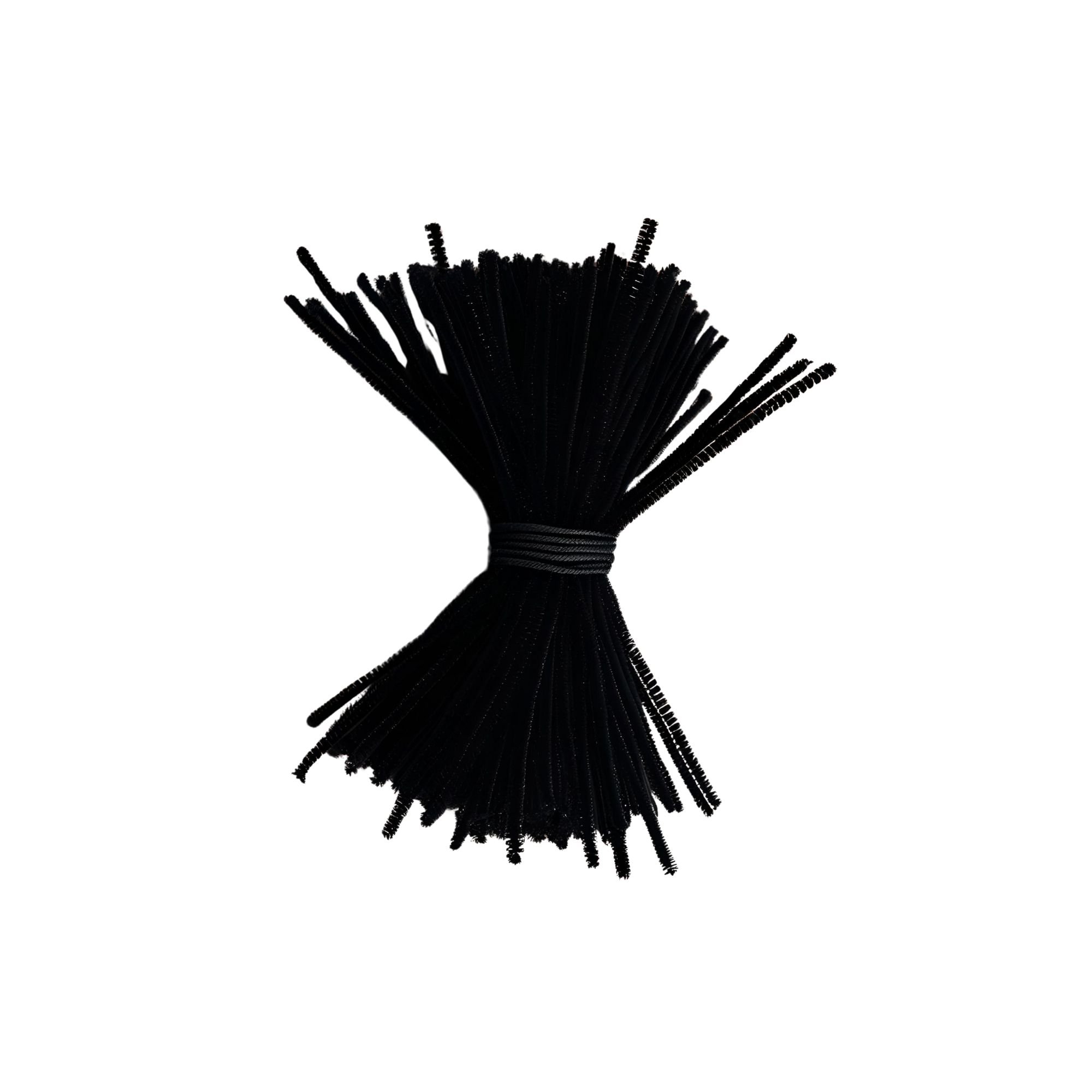 Pipe Cleaners - Black 15cm (50 piece)