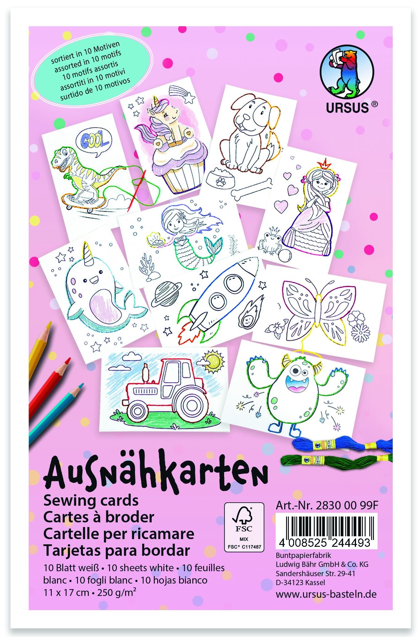 Sewing Cards in 10 Designs 250gsm (10)