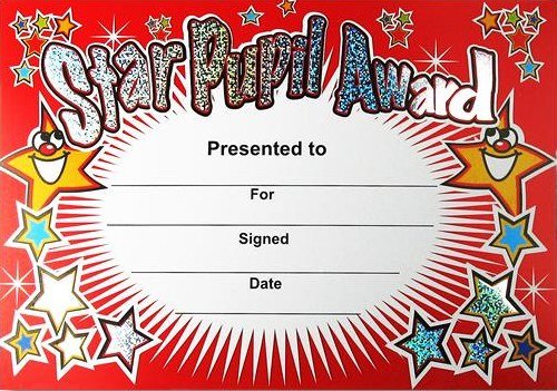 Award Certificates - Star Pupil (20)