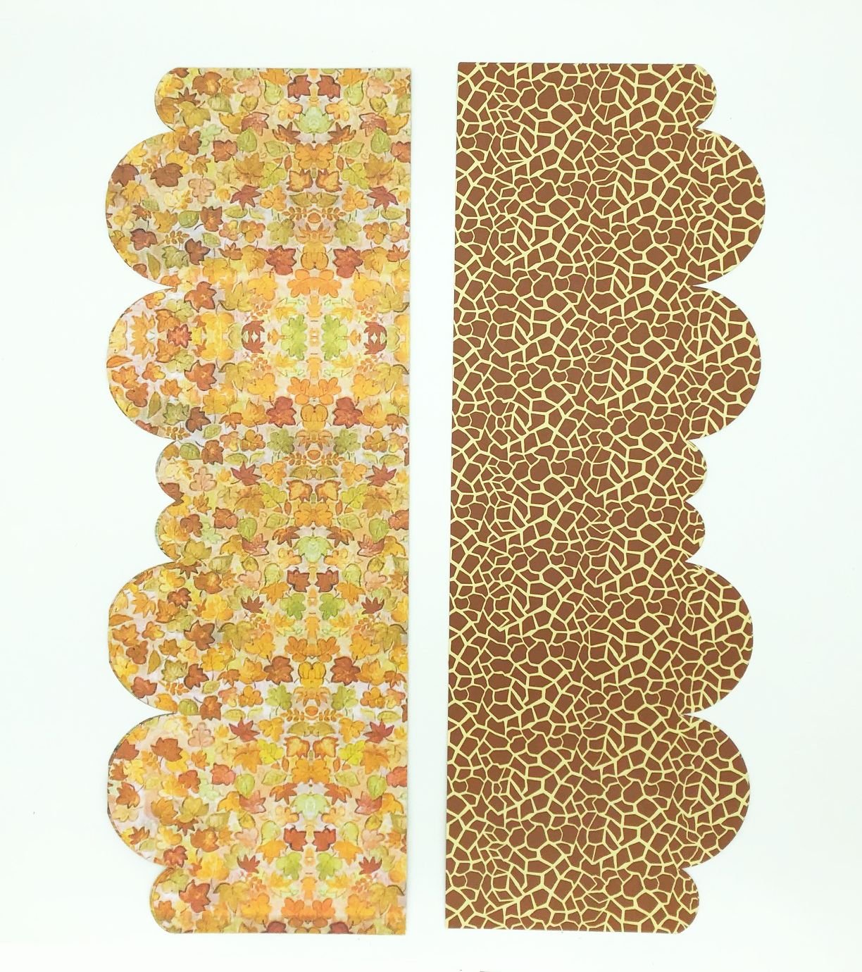 Paper Pick Border - Autumn Leaves & Print (12)