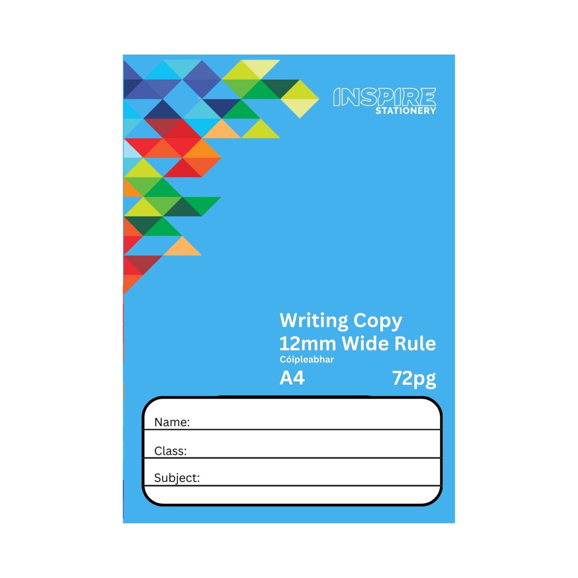 A4 Wide Rule Writing Copy 12mm - 72pg