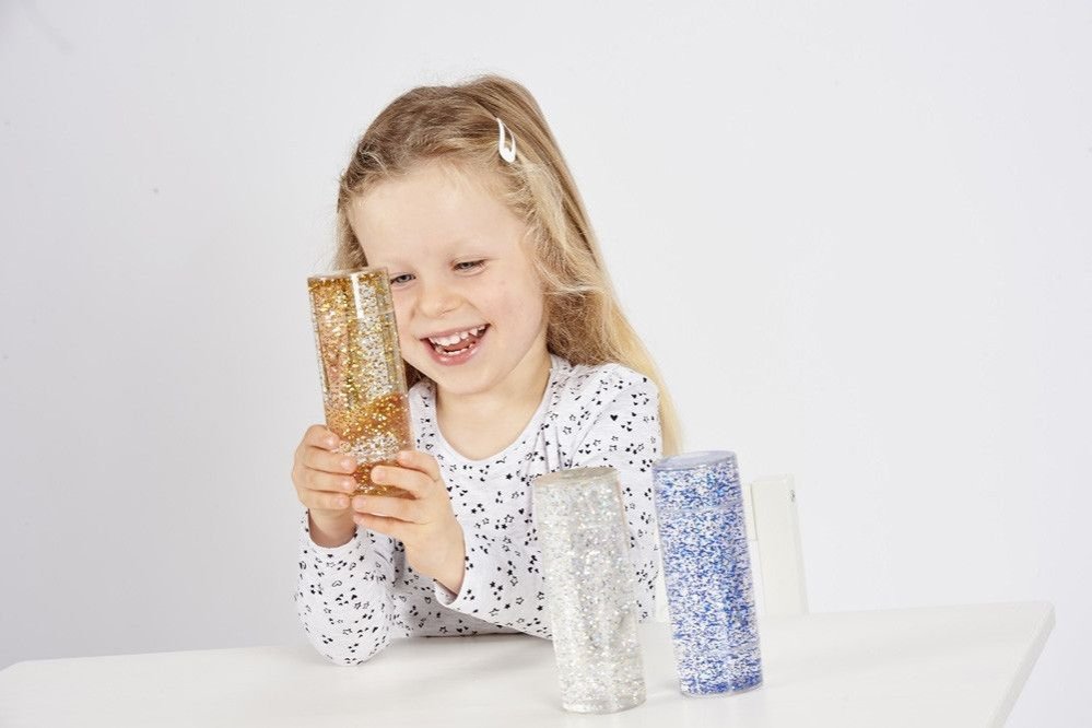 Sensory Glitter Storm Set - Gold, Silver ,Blue (3)