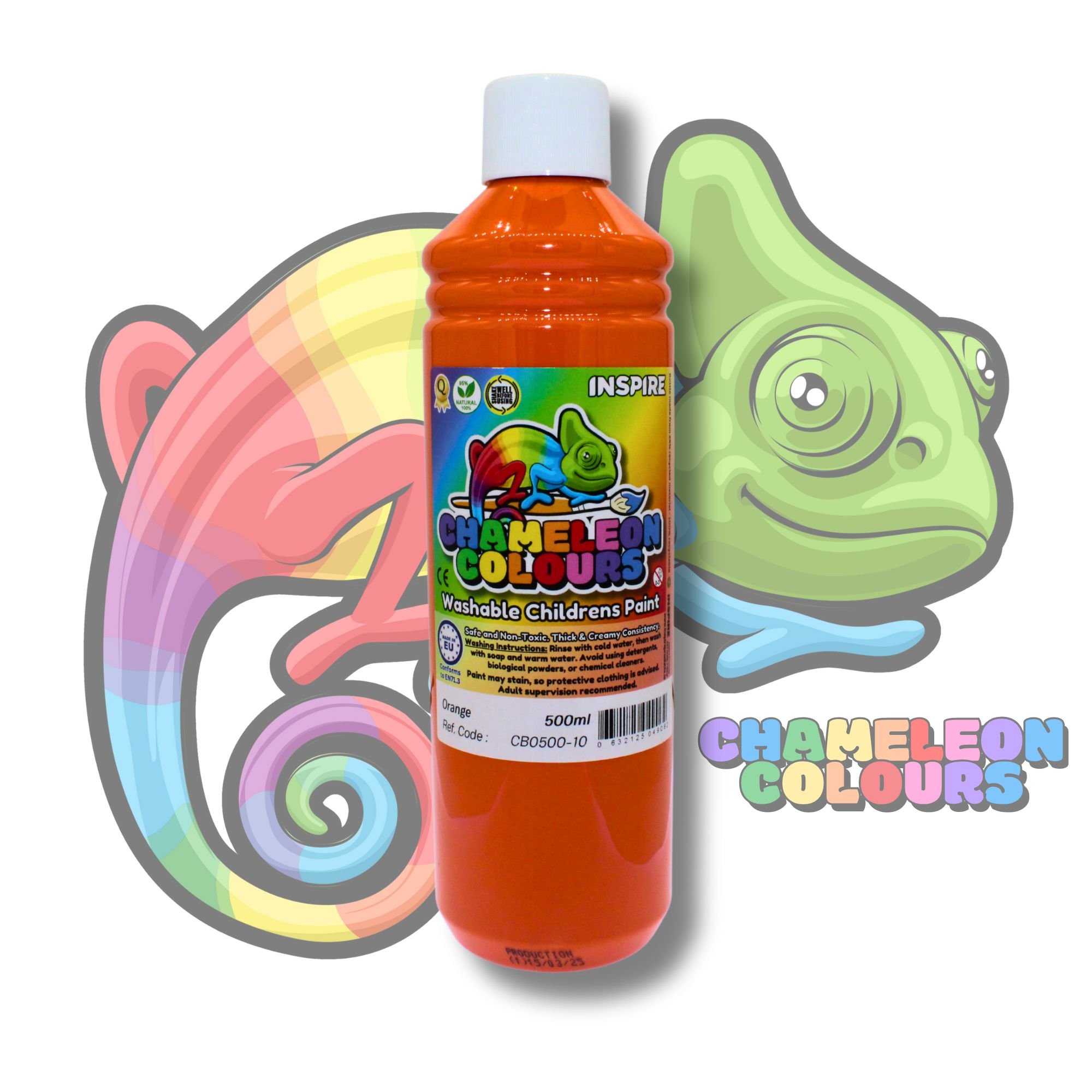 Washable Poster Paint 500ml - Orange